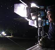 Illustration projecteur tournage, Ceux du cinéma Projecteur du tournage de Ceux du cinéma